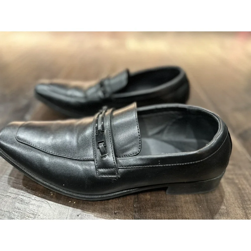 Perry Ellis Portfolio Men's Randle‎ Wide Loafers. Size 9. Black.